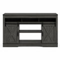 color:dark-gray | Dark Gray 58-inch farmhouse TV stand front view 