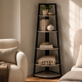 EMOOTTOO 70" Tall Modern Corner Ladder Shelf