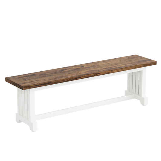 47" Space-Saving Dining Table Set with 2 Benches, 3-Piece Modern Farmhouse Kitchen Set - product image 2