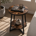 Industrial End Table with Shelf product detail 8 | EMOOTTOO