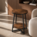 Industrial End Table with Shelf product detail 10 | EMOOTTOO