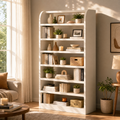 EMOOTTOO 8-Tier Tall Shoe Rack, White