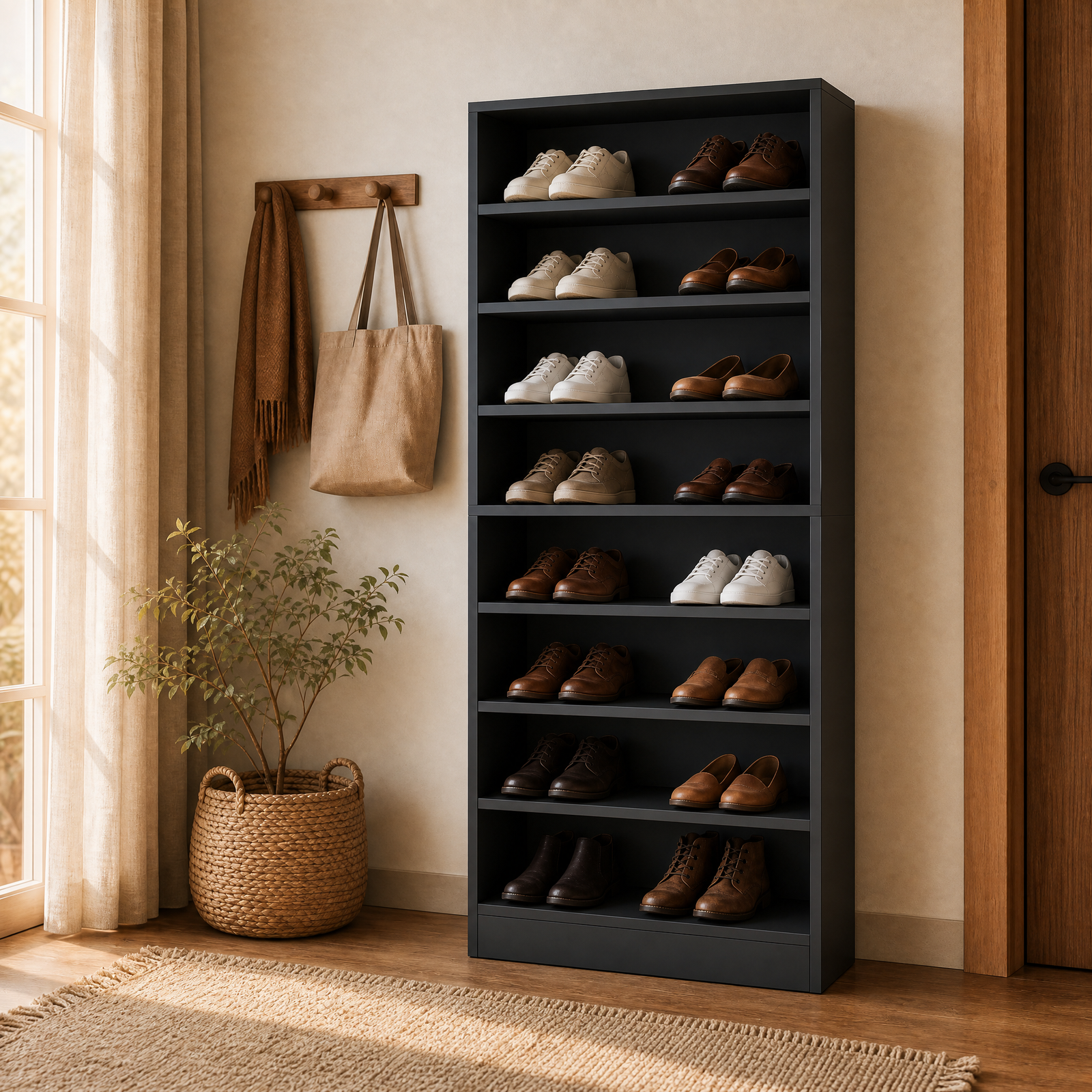 EMOOTTOO 9-Tier Tall Shoe Rack