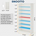 EMOOTTOO 9-Tier Tall Shoe Rack