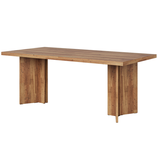 63" Executive Desk with L-Shaped Pedestal Base, Modern Farmhouse Computer Desk, 1.57" Thickened Tabletop Large Workstation