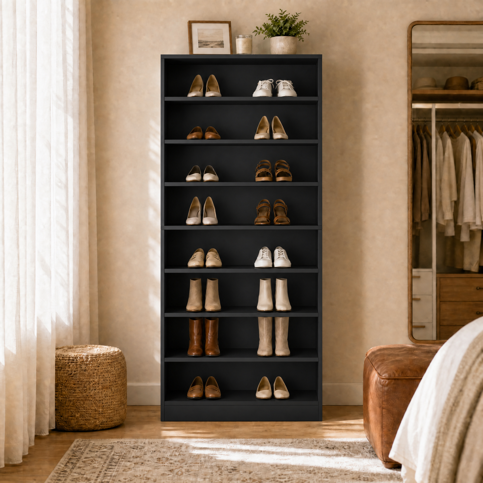 EMOOTTOO 9-Tier Tall Shoe Rack