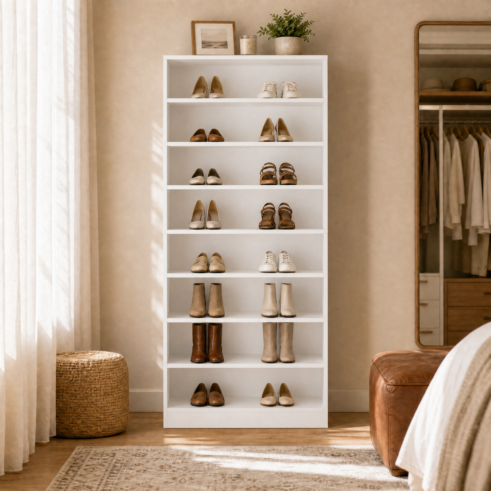 EMOOTTOO 9-Tier Tall Shoe Rack