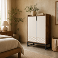 EMOOTTOO 41" Modern Industrial Shoe Storage Cabinet