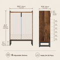 EMOOTTOO 41" Modern Industrial Shoe Storage Cabinet