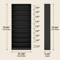 EMOOTTOO 9-Tier Tall Shoe Rack
