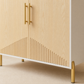 EMOOTTOO 6-Tier Fluted-Door Shoe Cabinet