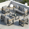 5-Piece Aluminum Outdoor Conversation Set, 7-Seat Patio Furniture Suite - product image 8