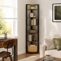 EMOOTTOO 6-Tier Industrial Corner Shelf