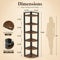 EMOOTTOO 6-Tier Industrial Corner Shelf