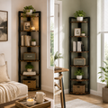 EMOOTTOO 6-Tier Industrial Corner Shelf