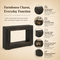 EMOOTTOO Farmhouse Console Table with 11.8"D