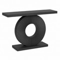 EMOOTTOO Modern Console Table with Geometric Base