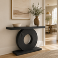 EMOOTTOO Modern Console Table with Geometric Base