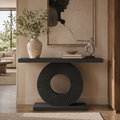 EMOOTTOO Modern Console Table with Geometric Base
