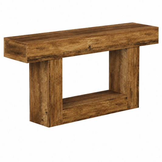 EMOOTTOO 63" Farmhouse Console Table with 2-Tier Storage - product image 8