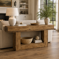 EMOOTTOO 63" Farmhouse Console Table with 2-Tier Storage - product image 6