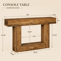 EMOOTTOO 63" Farmhouse Console Table with 2-Tier Storage - product image 4