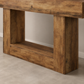 EMOOTTOO 63" Farmhouse Console Table with 2-Tier Storage - product image 2