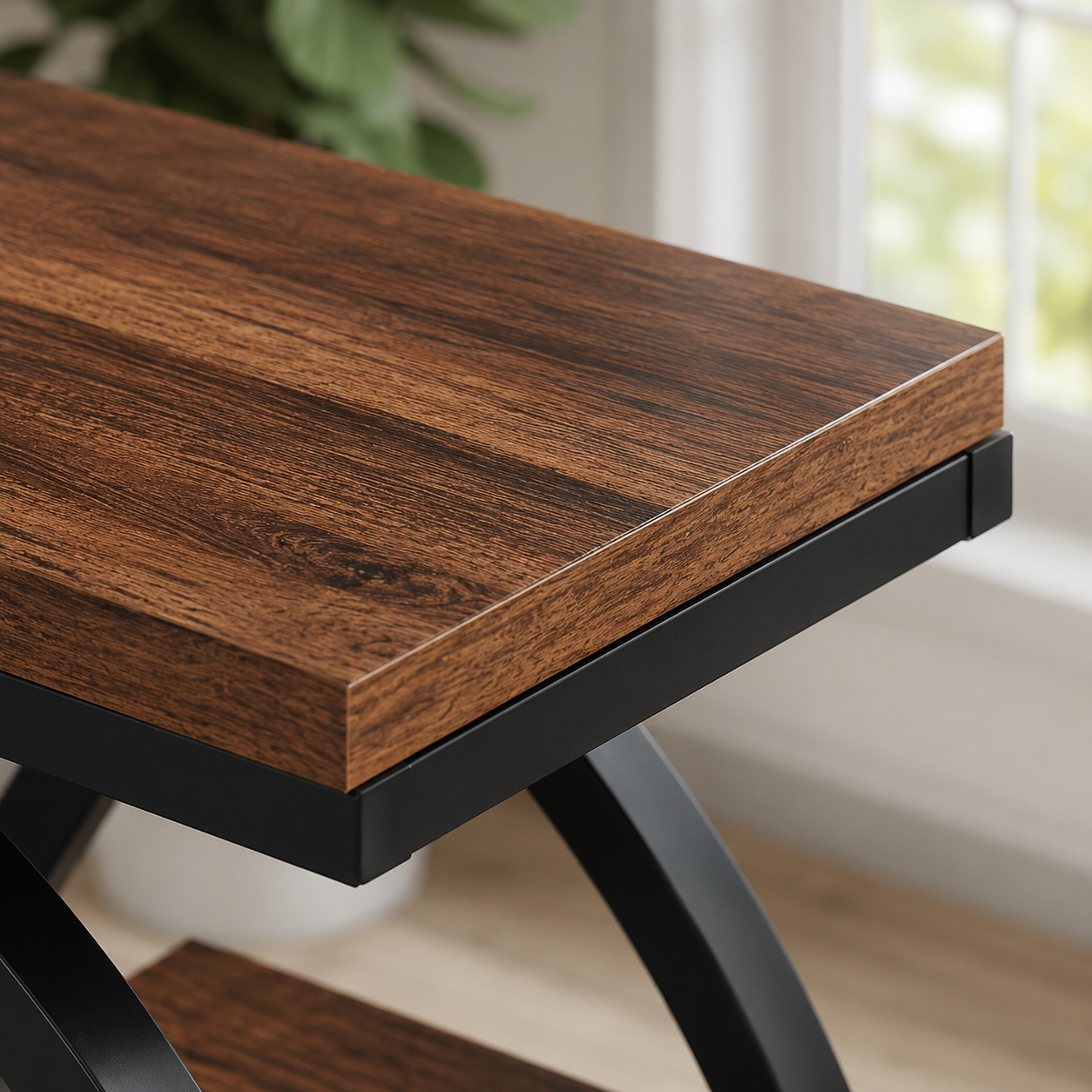 EMOOTTOO 3-Tier Faux Marble End Table
