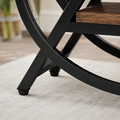 EMOOTTOO 3-Tier Faux Marble End Table