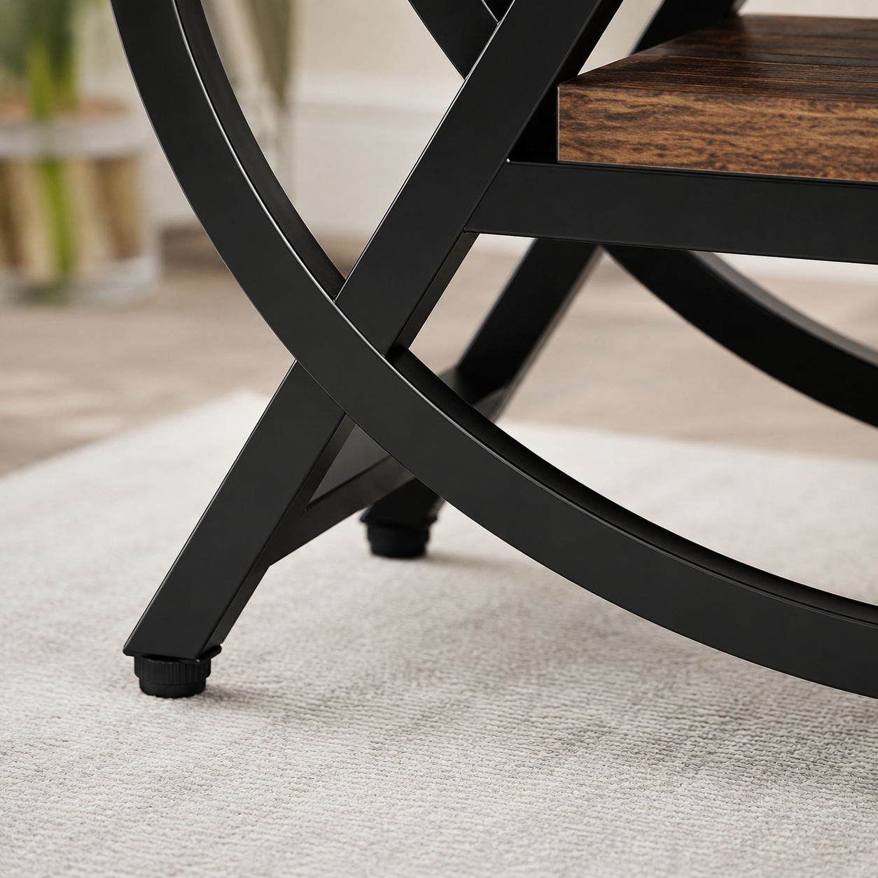 EMOOTTOO 3-Tier Faux Marble End Table