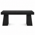 EMOOTTOO 55" Mid-Century Executive Desk, Black