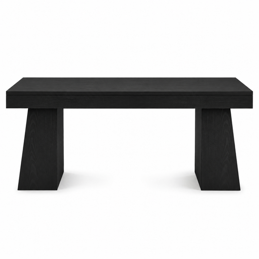 EMOOTTOO 55" Mid-Century Executive Desk, Black