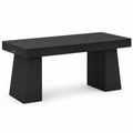 EMOOTTOO 55" Mid-Century Executive Desk, Black
