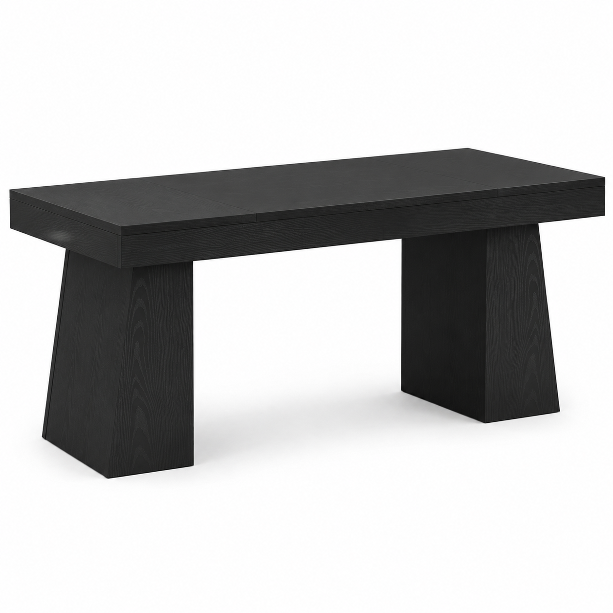 EMOOTTOO 55" Mid-Century Executive Desk, Black