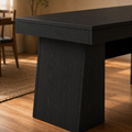 EMOOTTOO 55" Mid-Century Executive Desk, Black