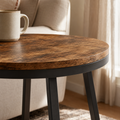 EMOOTTOO Industrial End Table with Shelf
