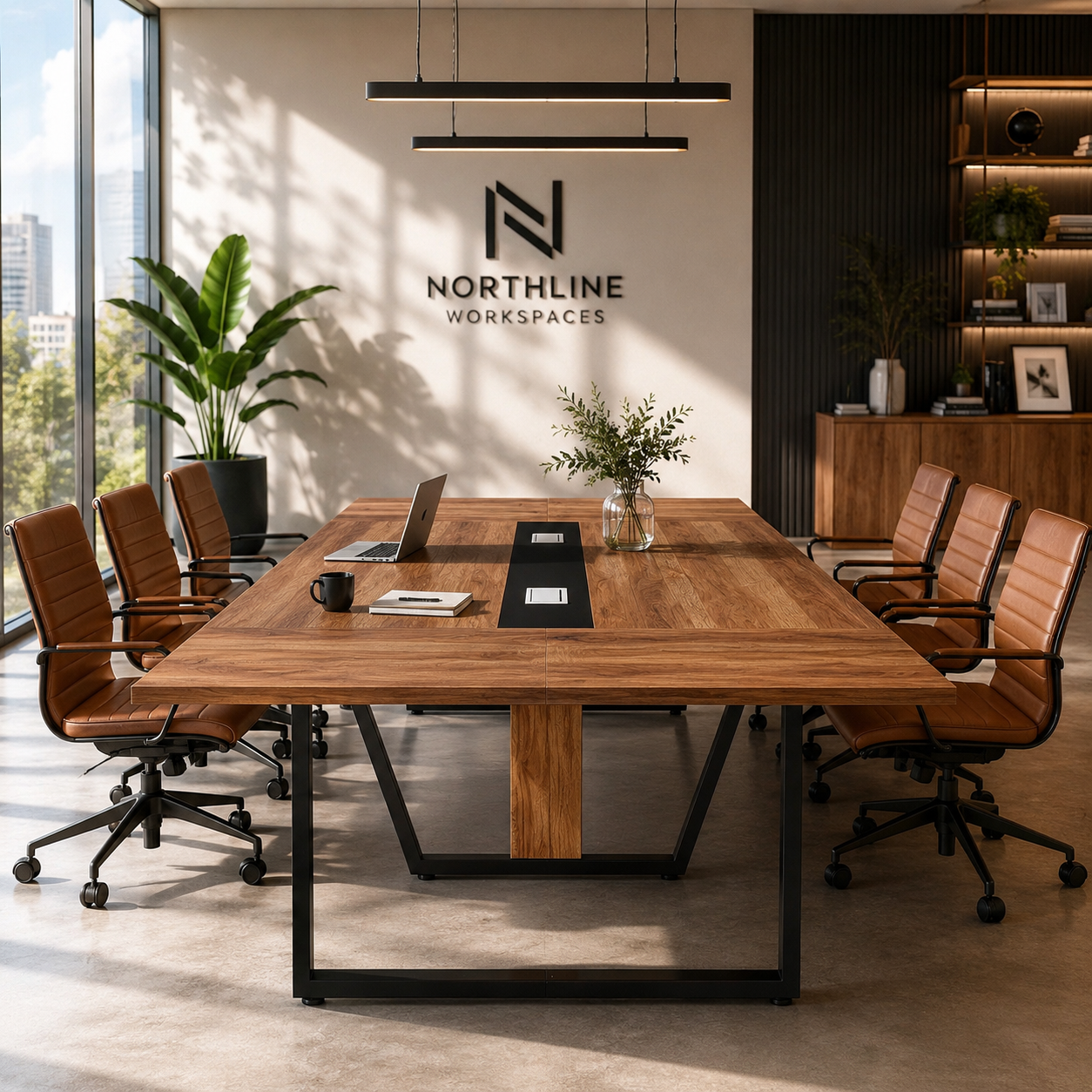 EMOOTTOO 8FT Large Conference Table