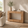 EMOOTTOO Farmhouse Console Table with 11.8"D
