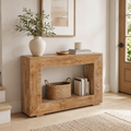 EMOOTTOO Farmhouse Console Table with 11.8"D