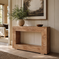 EMOOTTOO Farmhouse Console Table with 11.8"D