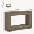 EMOOTTOO Farmhouse Console Table with 11.8"D