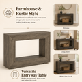 EMOOTTOO Farmhouse Console Table with 11.8"D