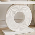 EMOOTTOO Modern Console Table with Geometric Base