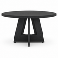 EMOOTTOO 47" Round Dining Table with Cross Pedestal Base