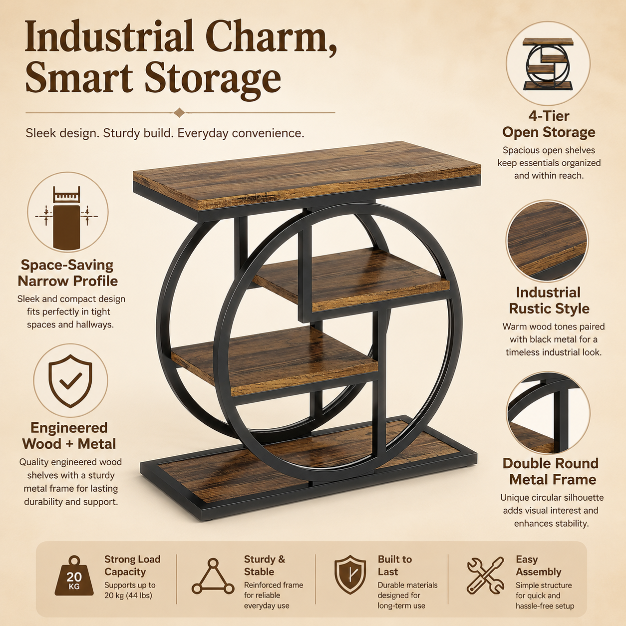 EMOOTTOO End Table