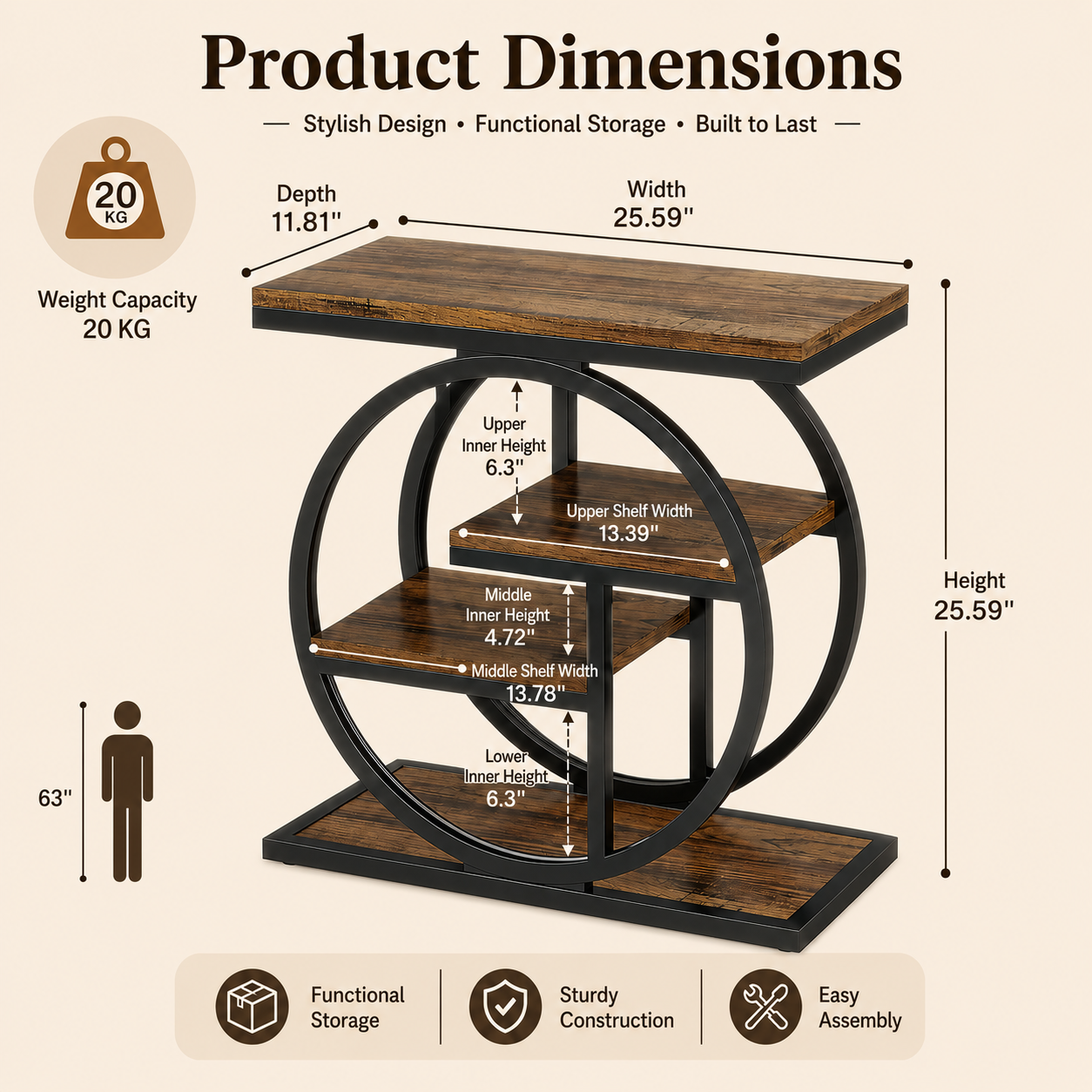 EMOOTTOO End Table