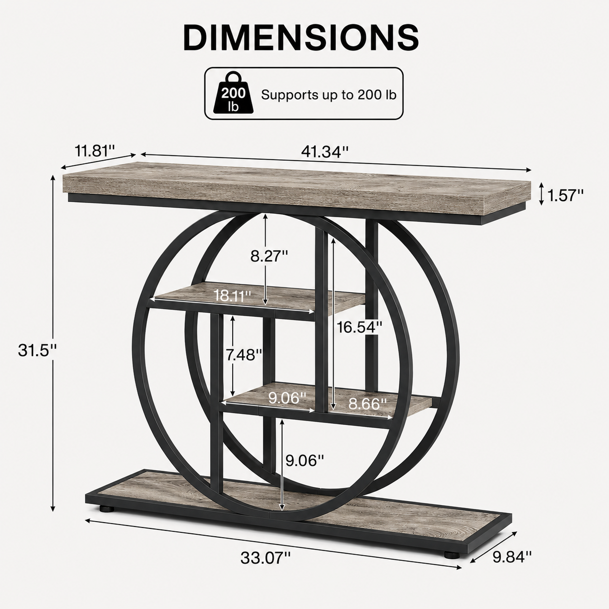 EMOOTTOO 41.3" Console Table