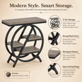 EMOOTTOO 3-Tier Faux Marble End Table