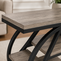 EMOOTTOO 3-Tier Faux Marble End Table