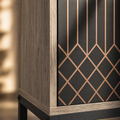 EMOOTTOO Modern 5-Tier Shoe Cabinet with Doors